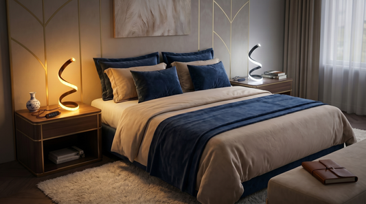 Lámpara LED Espiral decorativa - Luz Cálida y Blanca - Incluye Dimmer