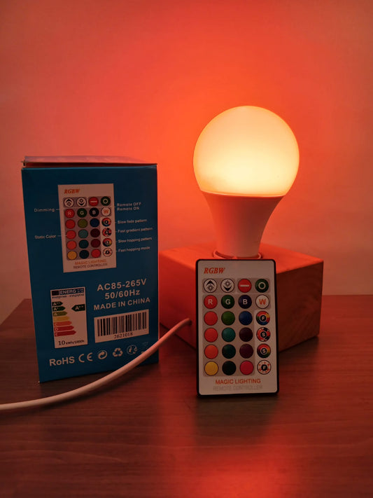 Ampolleta Led RGB 15W + Control remoto