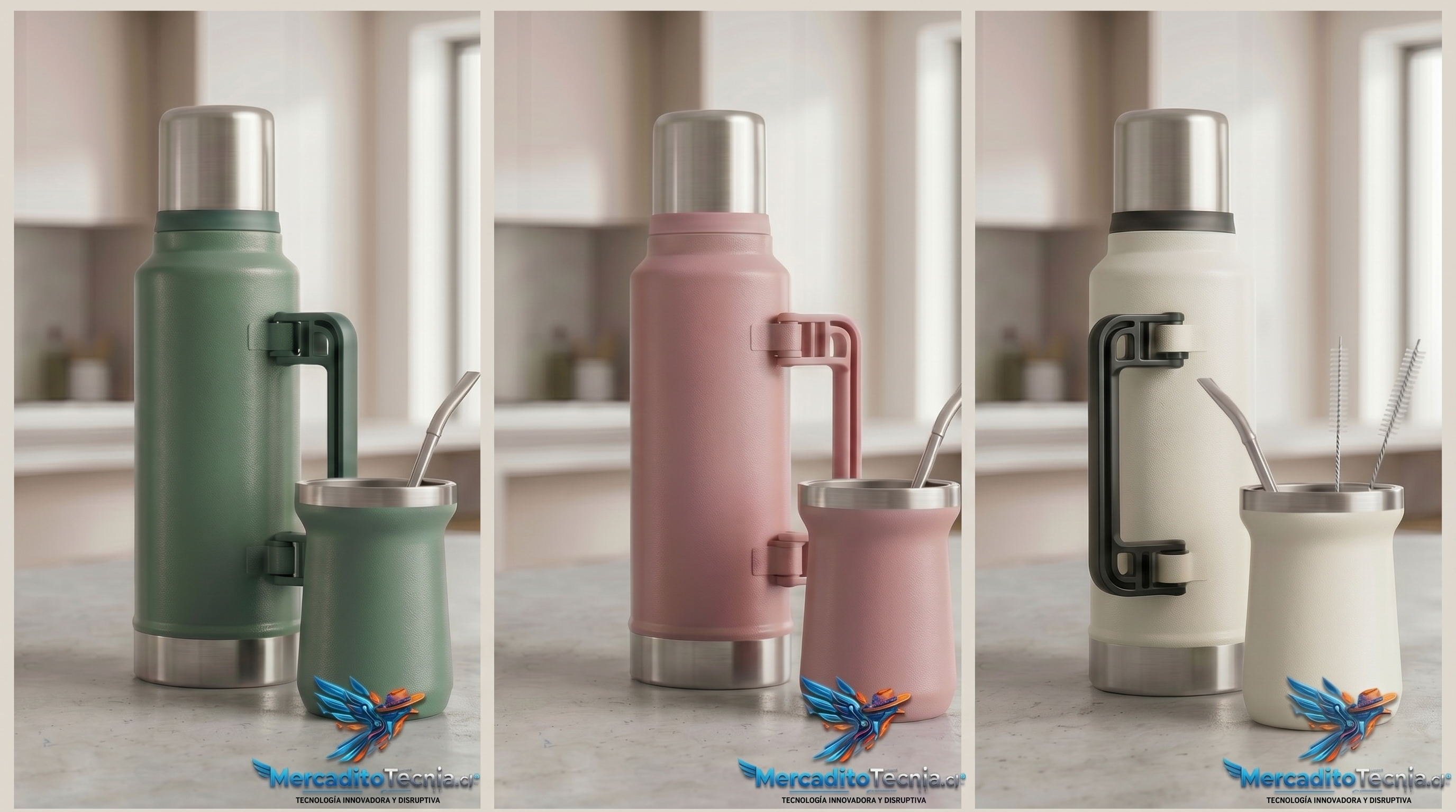 Termo acero inoxidable + mate 1400 ml