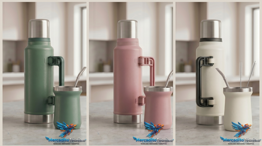Termo acero inoxidable + mate 1400 ml