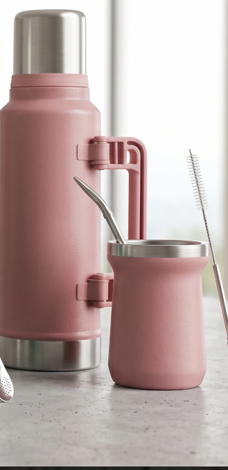 Termo acero inoxidable + mate 1400 ml
