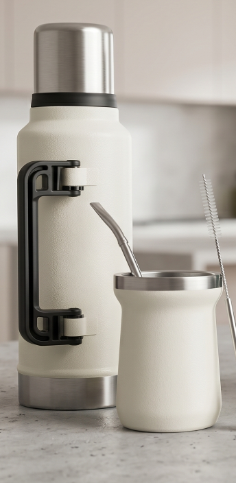 Termo acero inoxidable + mate 1400 ml