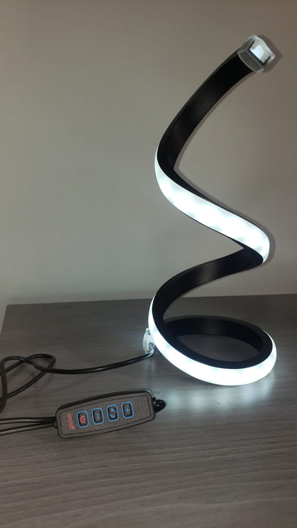 Lámpara LED Espiral decorativa - Luz Cálida y Blanca - Incluye Dimmer