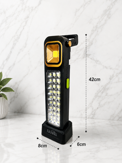 Linterna de Emergencia Recargable 3600mAh Negra 45W