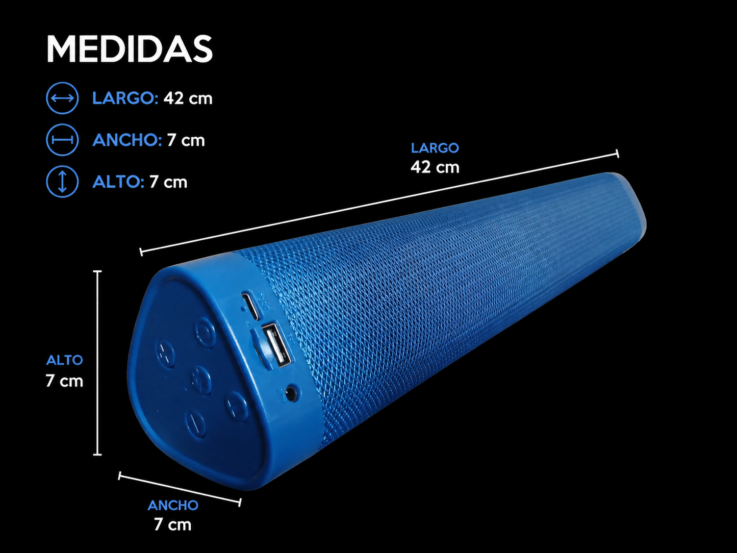 Parlante barra BT recargable USB