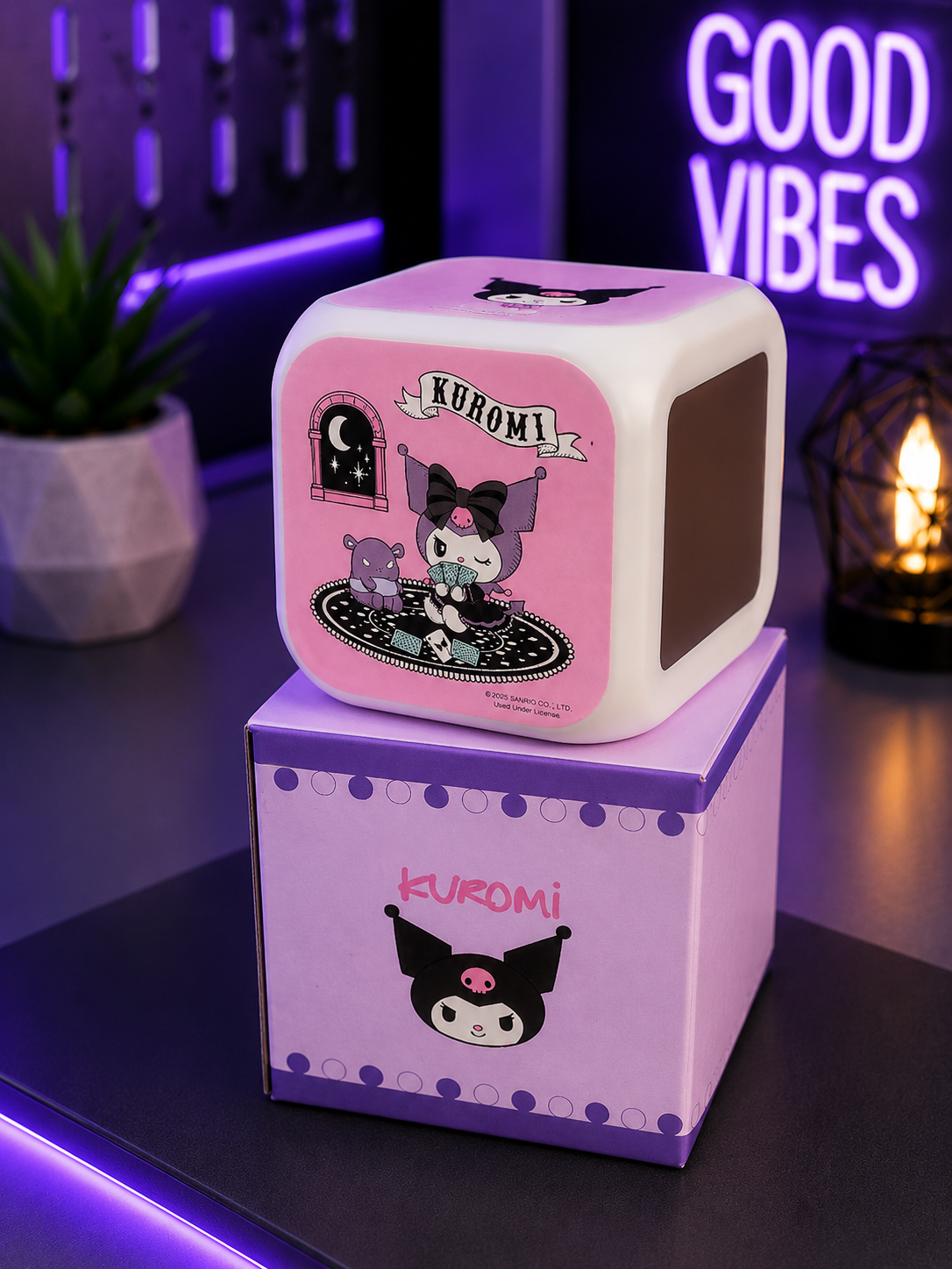 Reloj Despertador Kuromi Hello Kitty