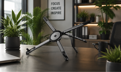Soporte Magnético Plegable 3 en 1 (notebook, tablet, celular)