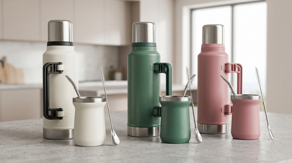Termo acero inoxidable + mate 1400 ml